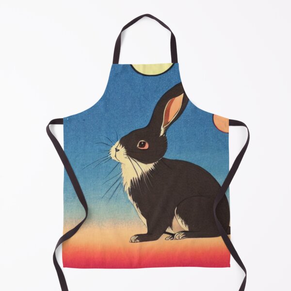 Item preview, Vintage Retro 80s Beautiful Black Mini Rex Bunny Mom of Rex Rabbit designed and sold by wigobun.