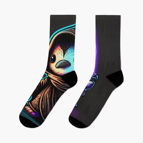 Aperçu de l'œuvre Cool Mignon Pingouin Avec Un Sabre Laser créée et vendue par Stickapom.