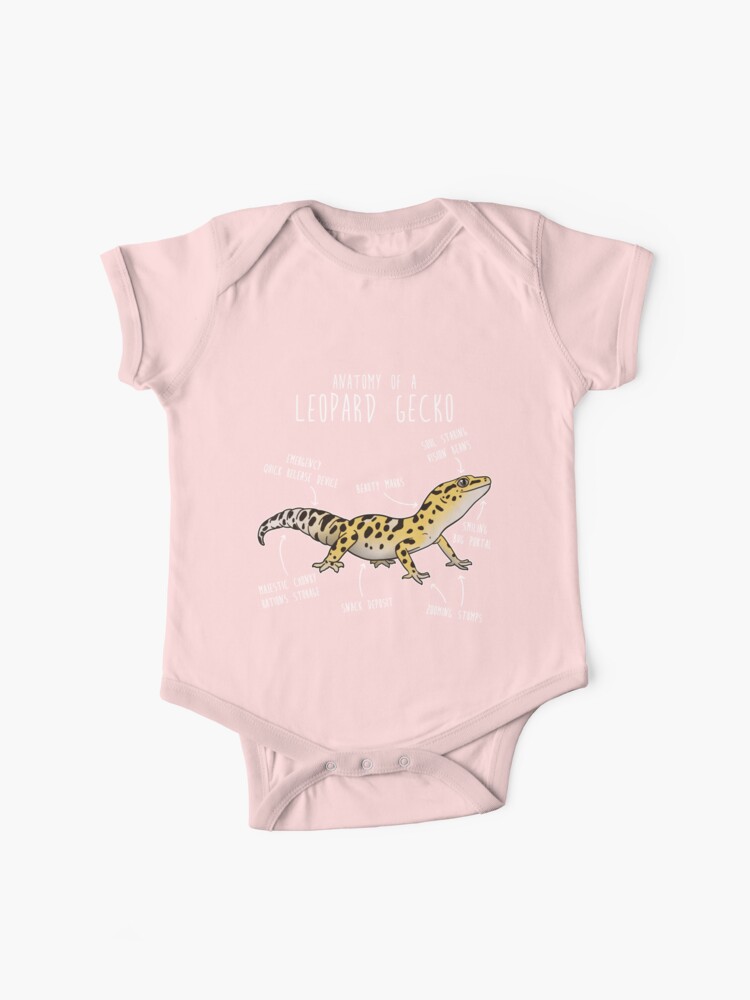 Anatomy of a Leopard Gecko  Baby One-Piece for Sale by QualityApp1112