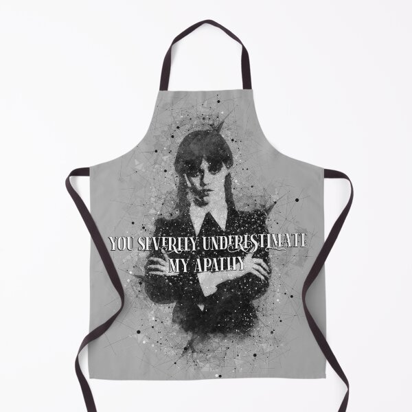 Item preview, You Severely Underestimate My Apathy Wednesday Addams Jenna Ortega Netflix Quote designed and sold by XXRebellion.