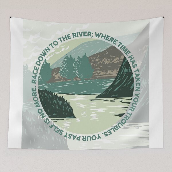 Item preview, Race down to the river; where time has taken your troubles- Missouri designed and sold by studioarchive.