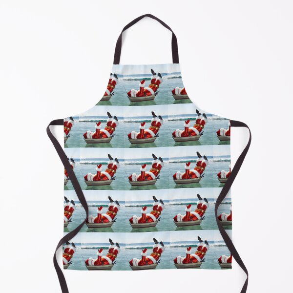 Item preview, Upside down Santa in a boat at the beach designed and sold by unbleepable.