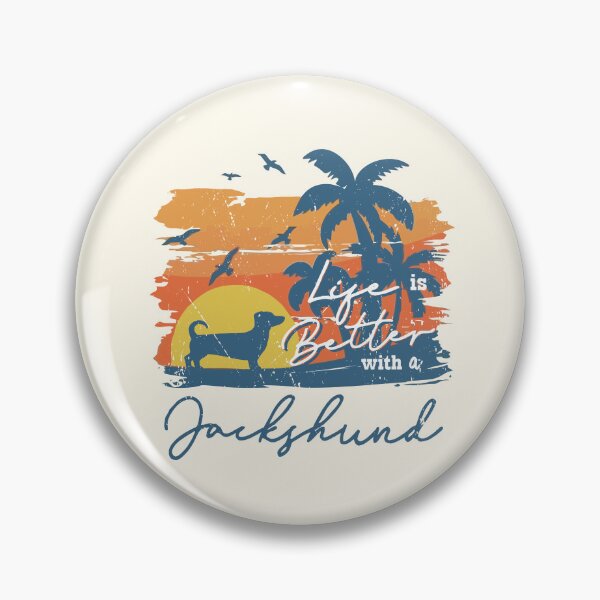 Item preview, Life is Better With Jackshund Beach Sunset Retro Vintage designed and sold by rafaeltto.