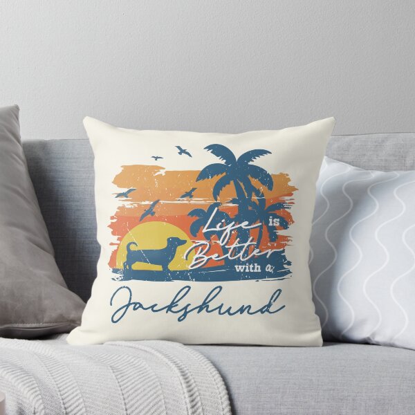 Item preview, Life is Better With Jackshund Beach Sunset Retro Vintage designed and sold by rafaeltto.