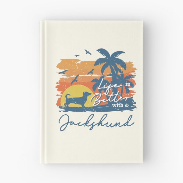 Item preview, Life is Better With Jackshund Beach Sunset Retro Vintage designed and sold by rafaeltto.