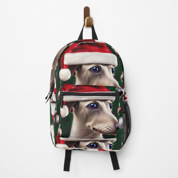 Item preview, Christmas Greyhound Wearing A Santa Hat designed and sold by ZenEverAI.