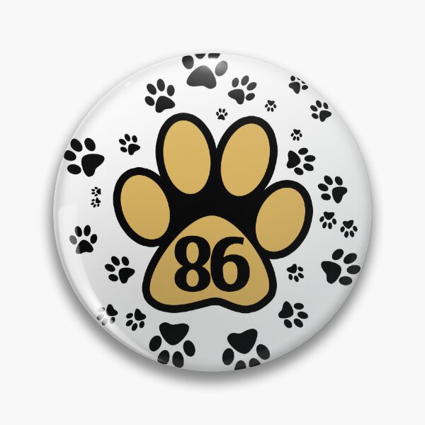Item preview, 86 - animal paws number designed and sold by MadandMean.