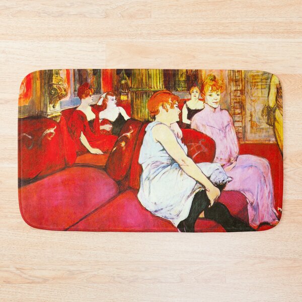 Item preview, HD Henri de Toulouse-Lautrec - In salon of rue des Moulins designed and sold by Go Logo Designs.