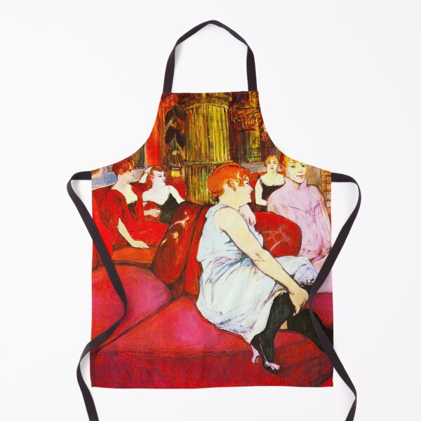 Item preview, HD Henri de Toulouse-Lautrec - In salon of rue des Moulins designed and sold by Go Logo Designs.