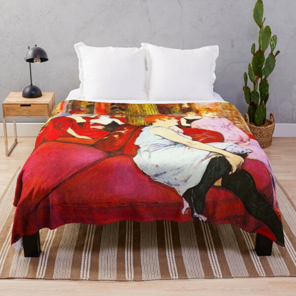 Item preview, HD Henri de Toulouse-Lautrec - In salon of rue des Moulins designed and sold by Go Logo Designs.