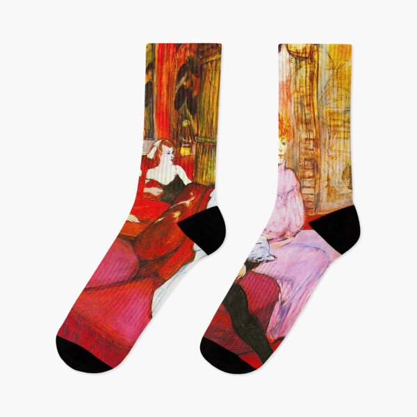 Item preview, HD Henri de Toulouse-Lautrec - In salon of rue des Moulins designed and sold by Go Logo Designs.