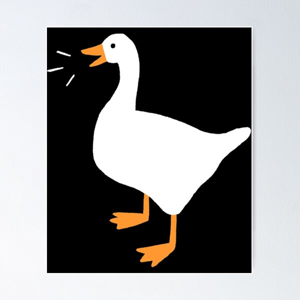 Untitled Goose Game' Poster, picture, metal print, paint by Ilham