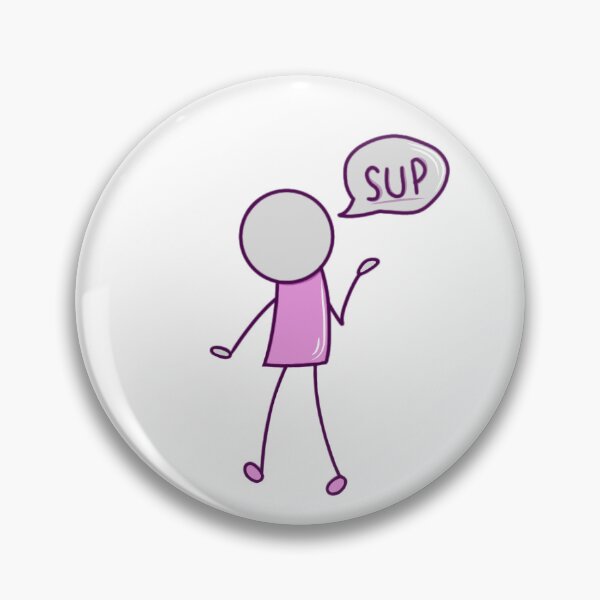 Item preview, Simple Guy Saying Sup (purple) designed and sold by okkayve.