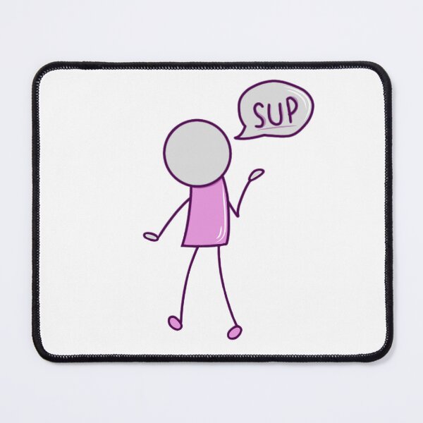 Item preview, Simple Guy Saying Sup (purple) designed and sold by okkayve.