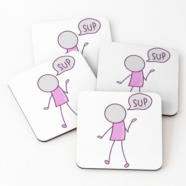 Item preview, Simple Guy Saying Sup (purple) designed and sold by okkayve.