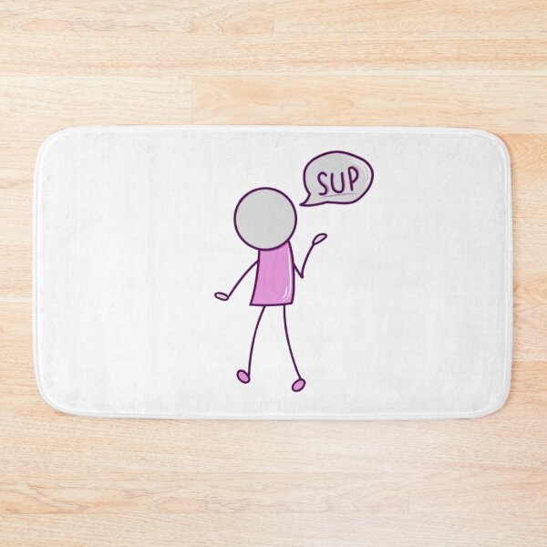 Item preview, Simple Guy Saying Sup (purple) designed and sold by okkayve.
