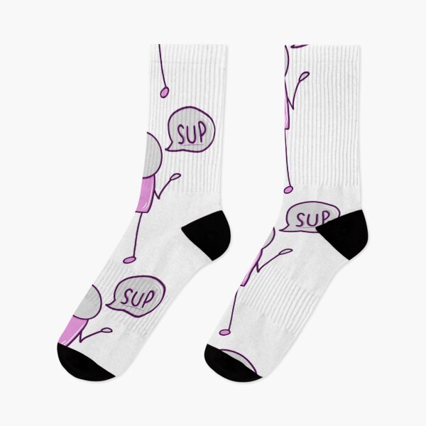 Item preview, Simple Guy Saying Sup (purple) designed and sold by okkayve.