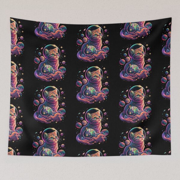 Item preview, Cosmic Cat Galactic Neon Design designed and sold by AwakenedSoul.
