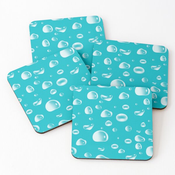 Item preview, Playful drops of water design In light blue designed and sold by mcb-jp.