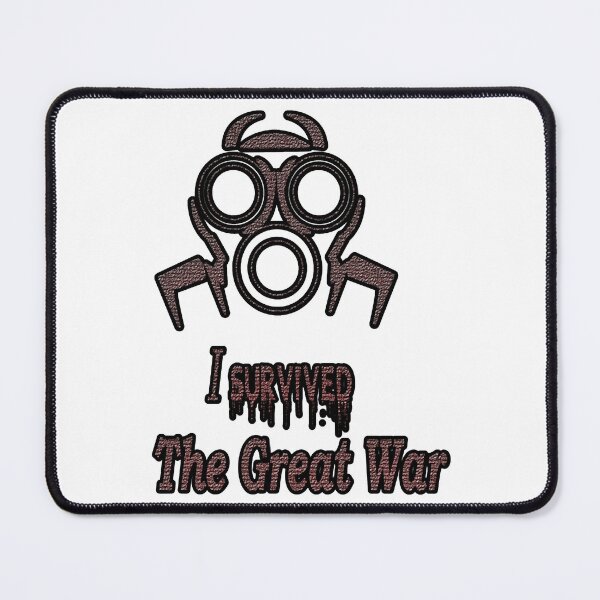 Item preview, best I Survived The Great War war mask black and whitebest USA designed and sold by SharkCoDesigns.