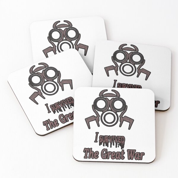 Item preview, best I Survived The Great War war mask black and whitebest USA designed and sold by SharkCoDesigns.