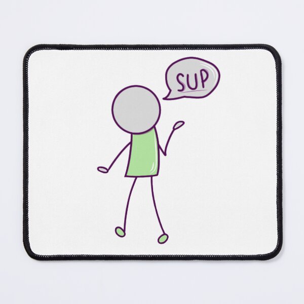Item preview, Simple Guy Saying Sup (green) designed and sold by okkayve.