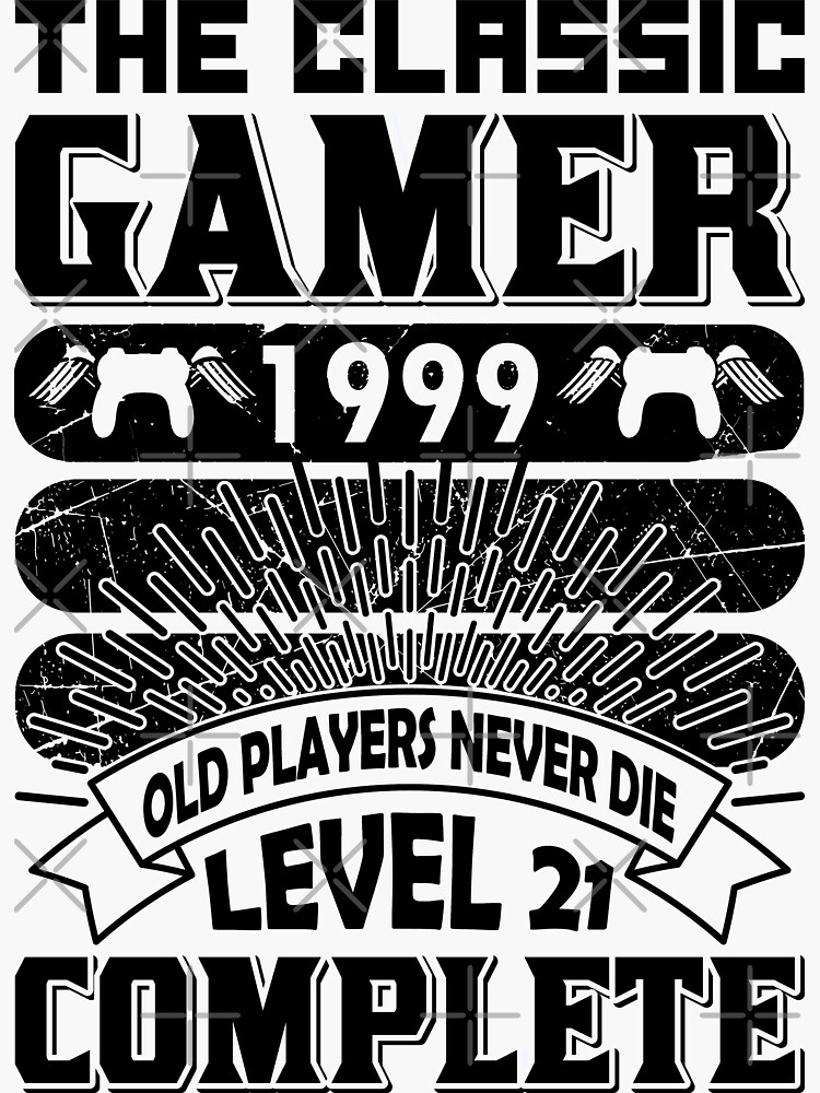 The Classic Gamer Old Players Never Die T Shirtsthe Classic Gamer 1998 Old Players Never Die 2535