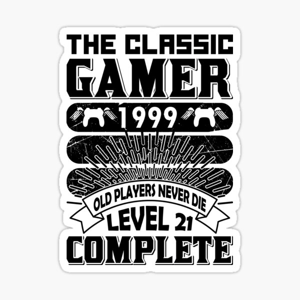 The Classic Gamer Old Players Never Die T Shirtsthe Classic Gamer 1998 Old Players Never Die 7421