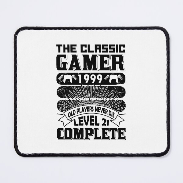 Item preview, The Classic Gamer Old Players Never Die T-Shirts,The Classic Gamer 1998, Old Players Never Die, Level 22 Complete  designed and sold by Thanakrit  Chaiyapok.