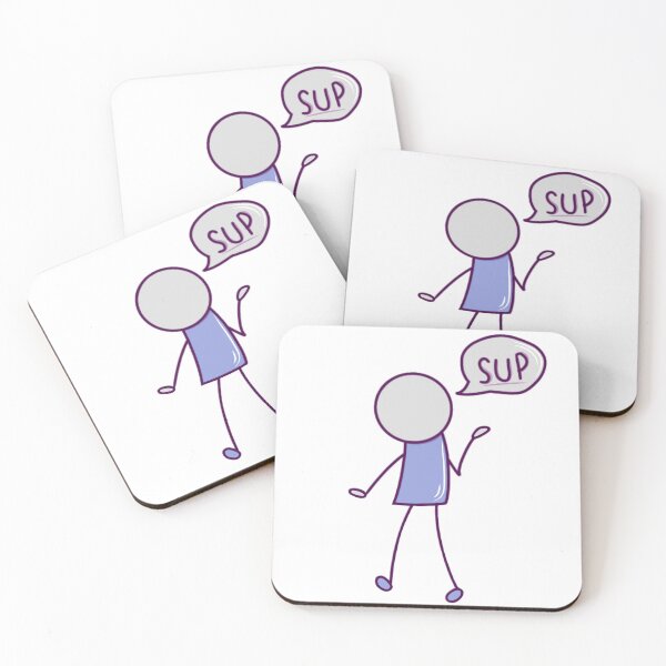 Item preview, Simple Guy Saying Sup (blue) designed and sold by okkayve.