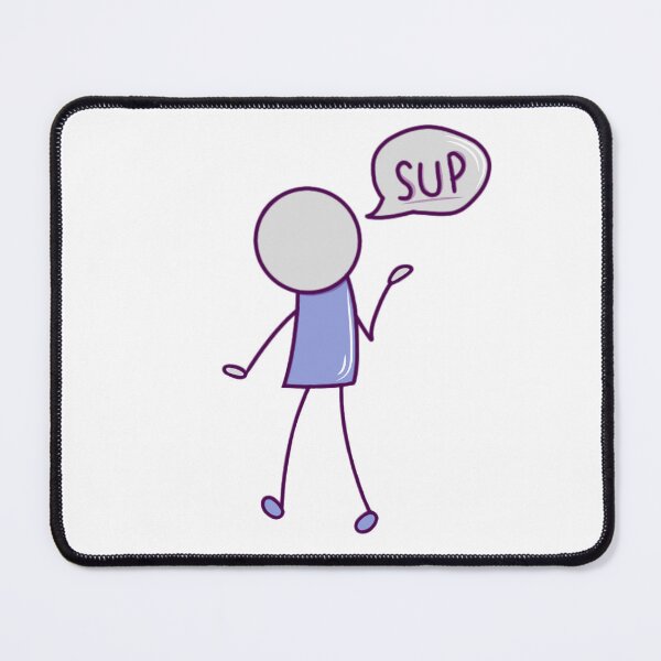 Item preview, Simple Guy Saying Sup (blue) designed and sold by okkayve.