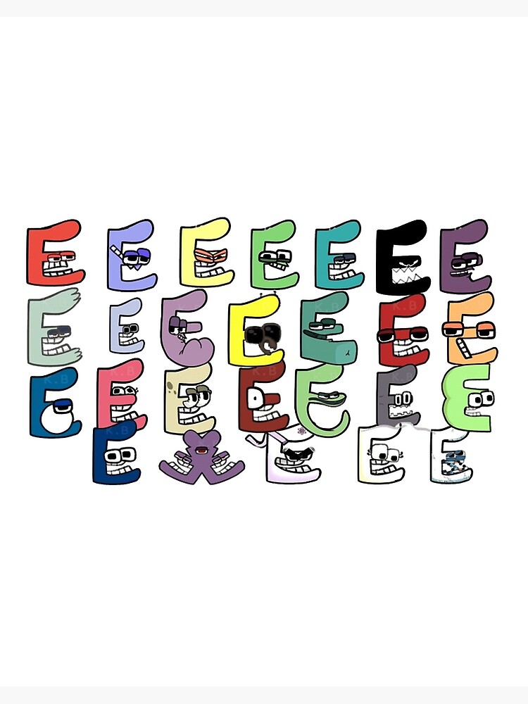 Alphabet Lore but everyone is e Art Board Print for Sale by