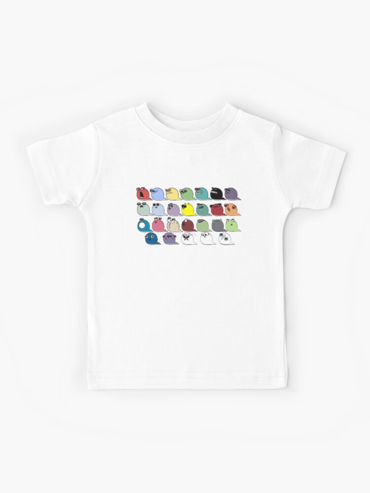 Alphabet Lore Cartoon T-Shirt For Kids Short Sleeve Top Tee Shirt