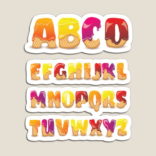 Funny Alphabet Lore Letter A - Alphabet Letters - Magnet