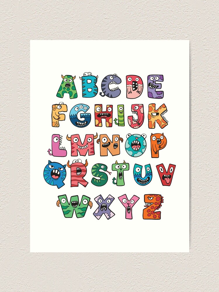 Alphabet Lore M Art Print for Sale by TheHappimess