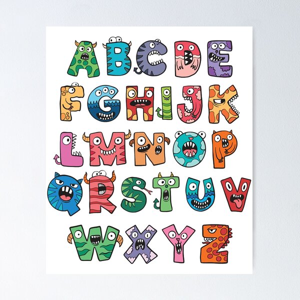 Alphabet Lore letter j Art Board Print for Sale by TheHappimess