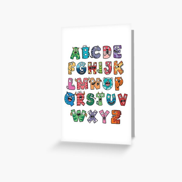 Villain Alphabet Lore Letter For Kids Greeting Card for Sale by MAKE YOUR  LIFE