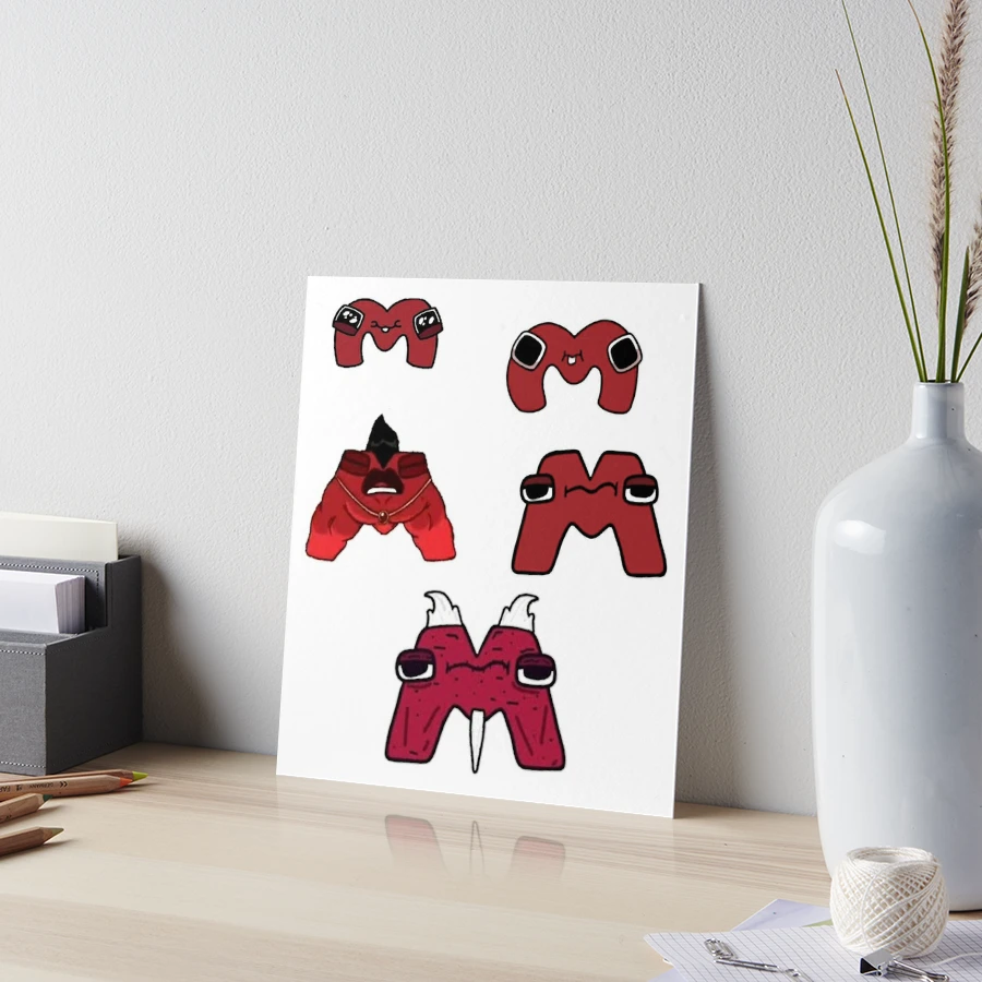 M ALPHABET LORE Art Board Print for Sale by Totkisha1