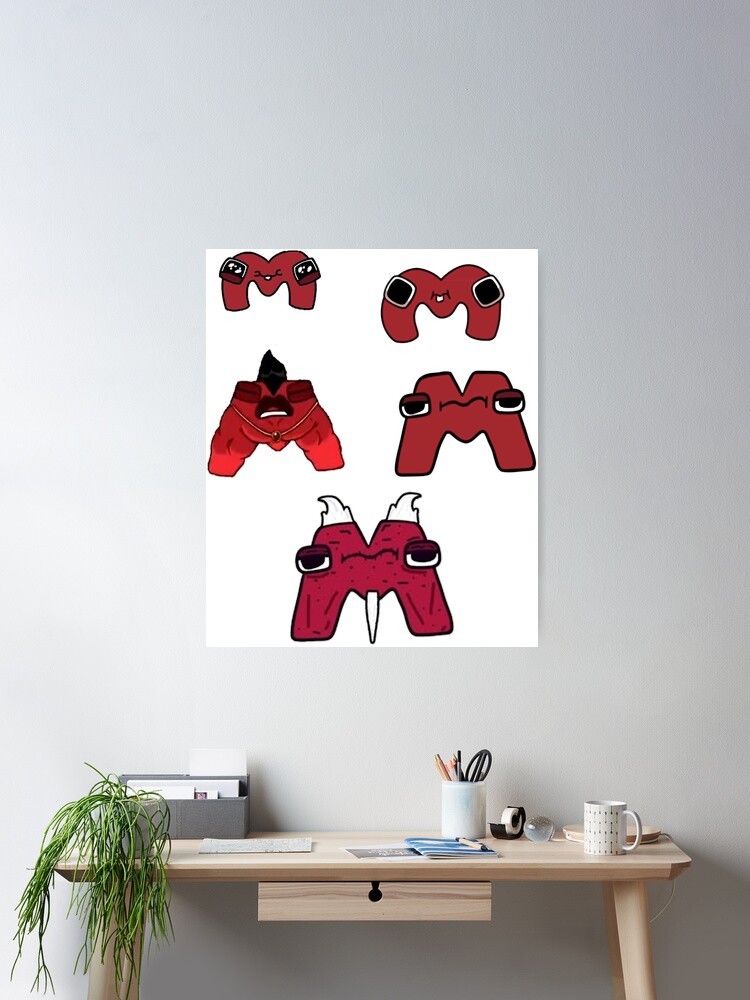 Alphabet Lore M Art Print for Sale by TheHappimess