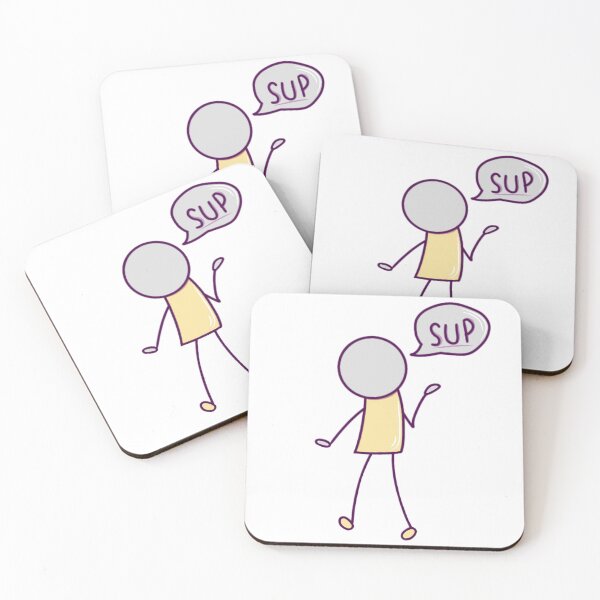 Item preview, Simple Guy Saying Sup (yellow) designed and sold by okkayve.