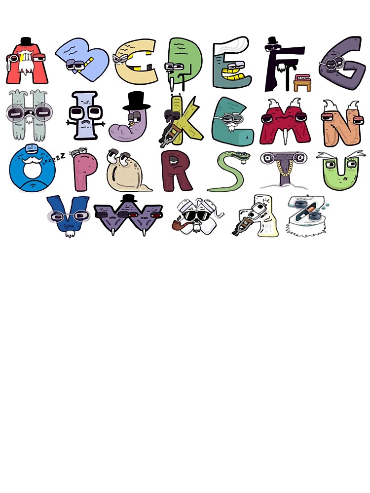 ALphabelt lore  Alphabet party, Alphabet, Cartoon characters