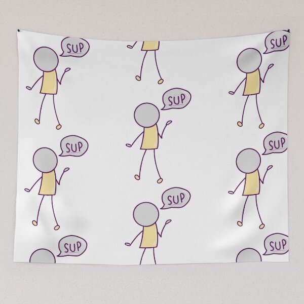 Item preview, Simple Guy Saying Sup (yellow) designed and sold by okkayve.