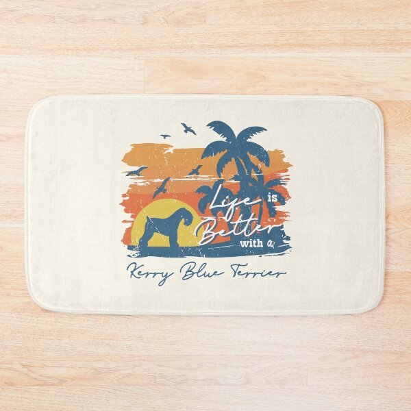 Item preview, Life is Better With Kerry Blue Terrier Beach Sunset Retro Vintage designed and sold by rafaeltto.