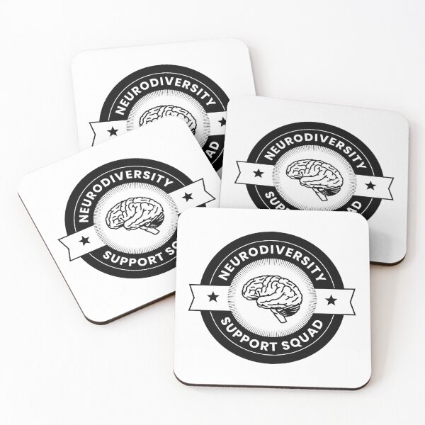 Item preview, neurodiversity support squad 01 - black designed and sold by missninjacookie.