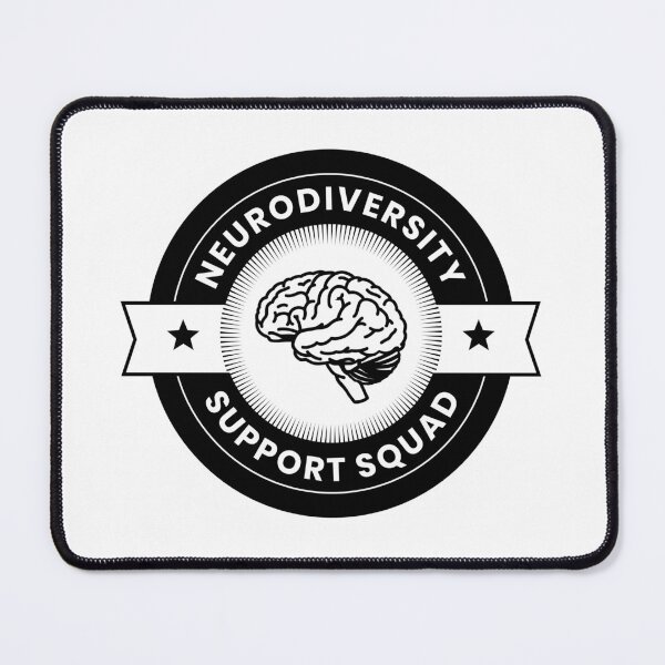 Item preview, neurodiversity support squad 01 - black designed and sold by missninjacookie.