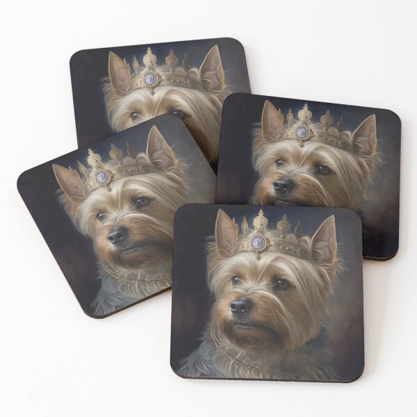 Item preview, Medieval Silky Terrier Queen designed and sold by DankCards.