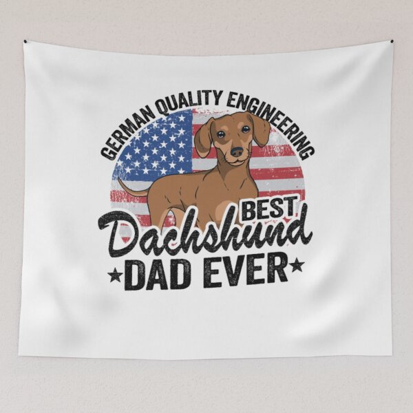 Item preview, German Quality Engineering Best Dachshund Dad designed and sold by saigonbia36.