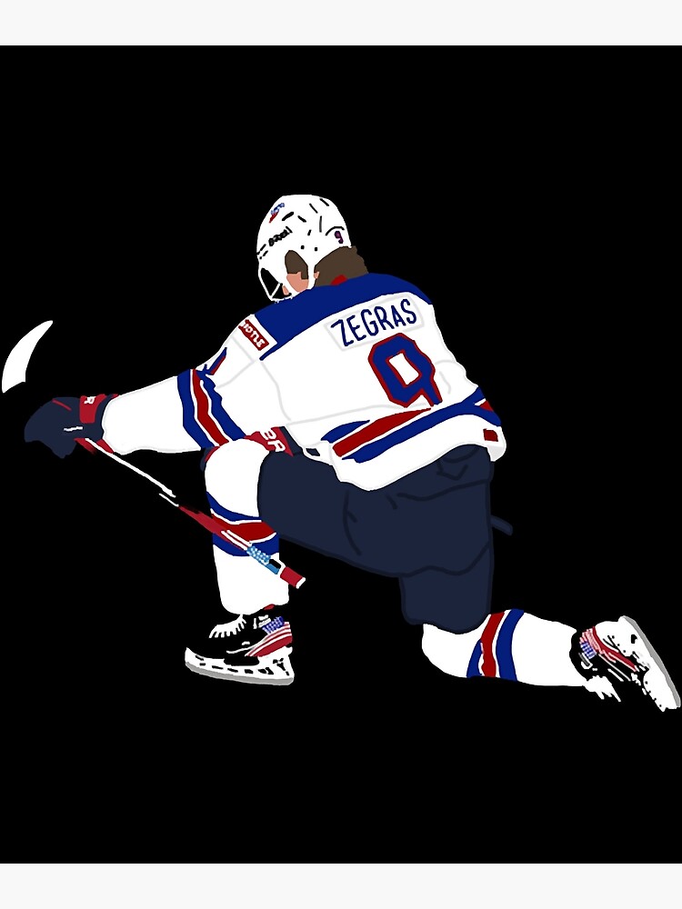Trevor Zegras USA Hockey Celly | Poster