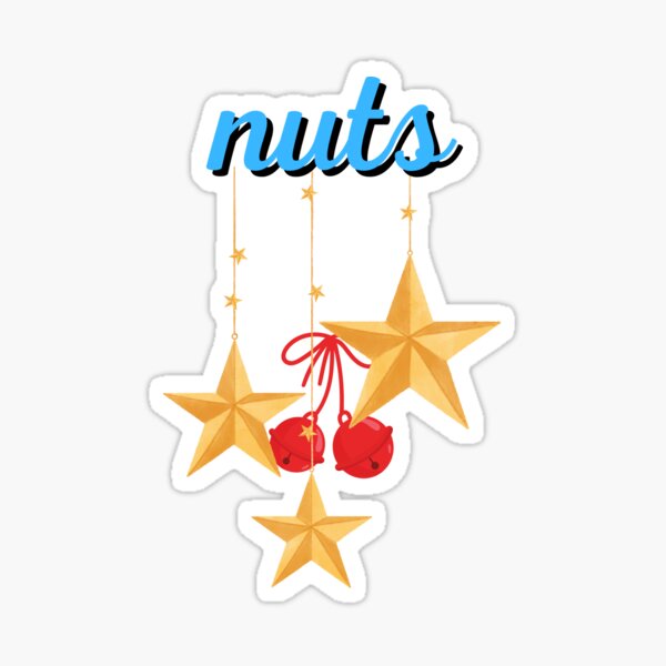 "Nuts And Jingle Bells" Sticker for Sale by designforum1968 Redbubble