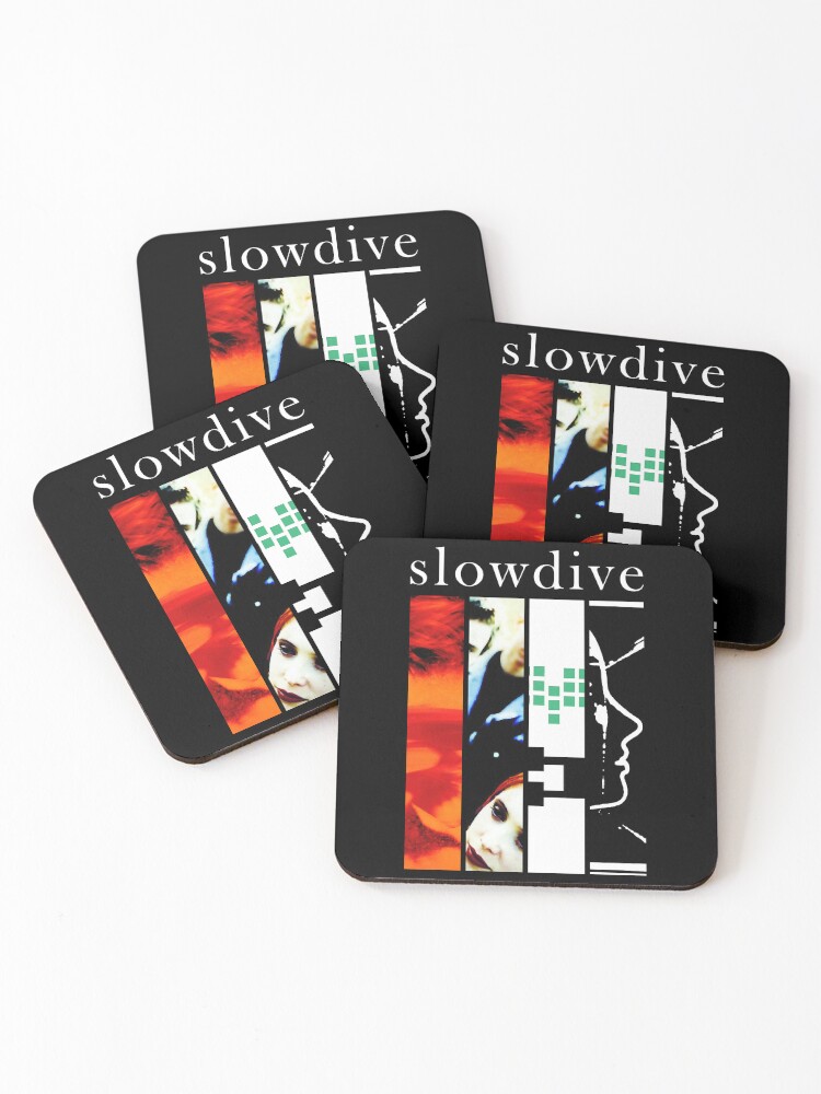 Thumbnail 1 of 5, Coasters (Set of 4), Slowdive - Discography designed and sold by ShopThreadHouse.